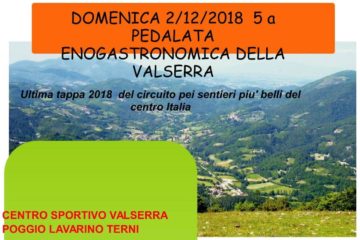 ANNULLATA  la quinta pedalata enogastronomica della Valserra