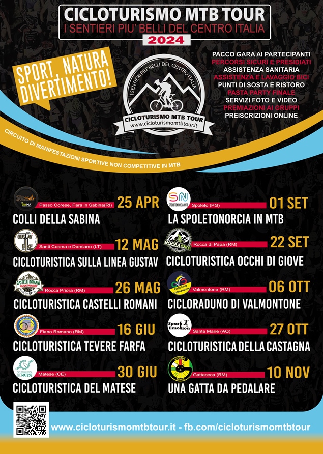 Locandina Cicloturismo MTB Tour 2024